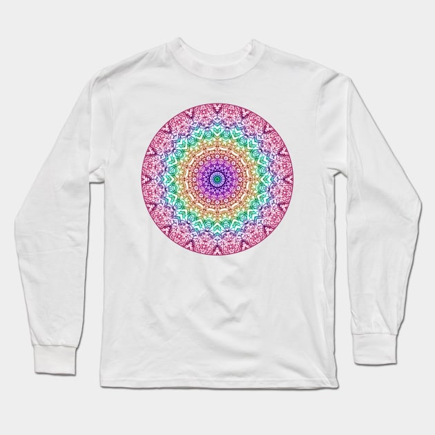 Mandala Mehndi Style G379 Long Sleeve T-Shirt by MedusArt